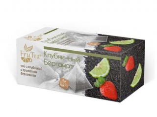 Клубничный бергамот Чай чёрный 20 х 2 г